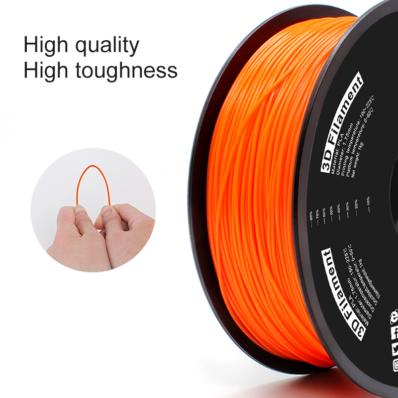 Top-Qualität Pla-Kunststoffstäbe Großhandel Pla 3D-Filament Bulk benutzerdefinierte Farbe 3D-Drucker-Filament