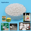Weißes, biologisch abbaubares PLA für Stapelfasern
